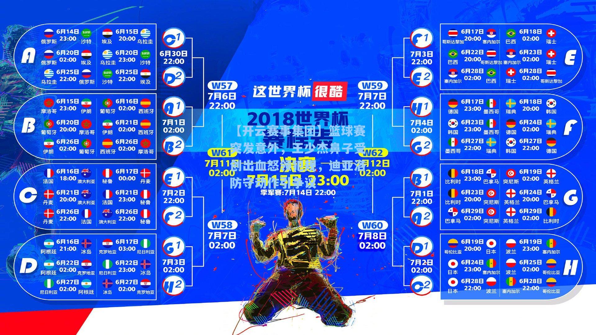 篮球赛突发意外，王少杰鼻子受创出血怒领犯规，迪亚洛防守动作引争议